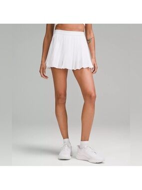 Lululemon White Pleated Tennis Skirt - Women